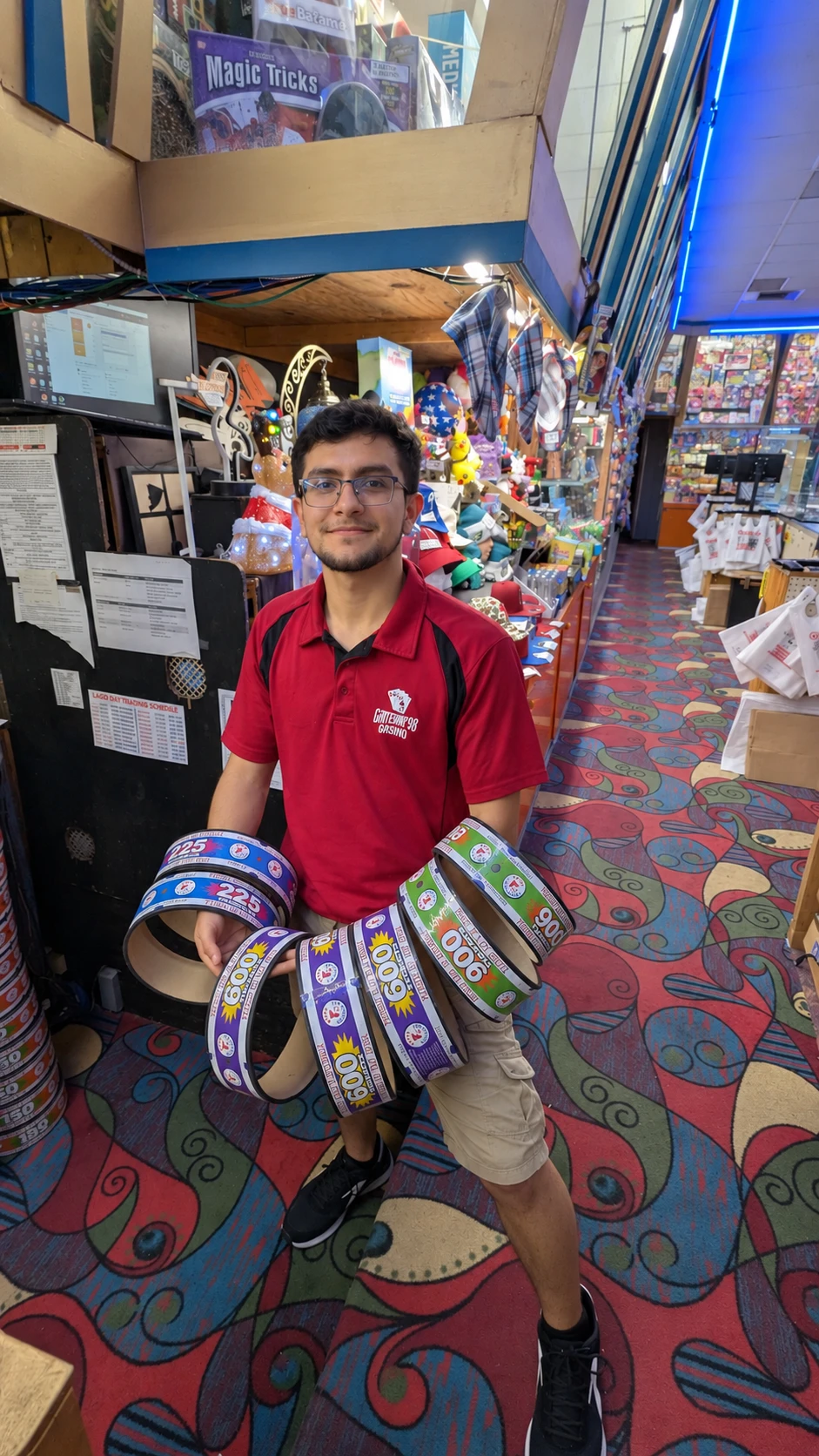 On shift at the arcade
