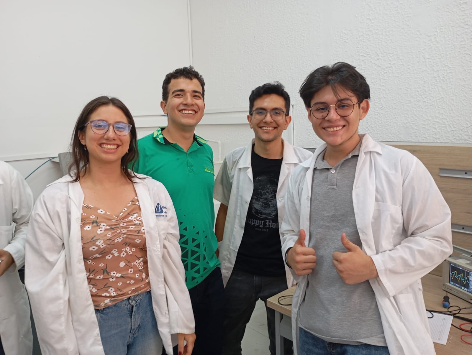 David with his students
